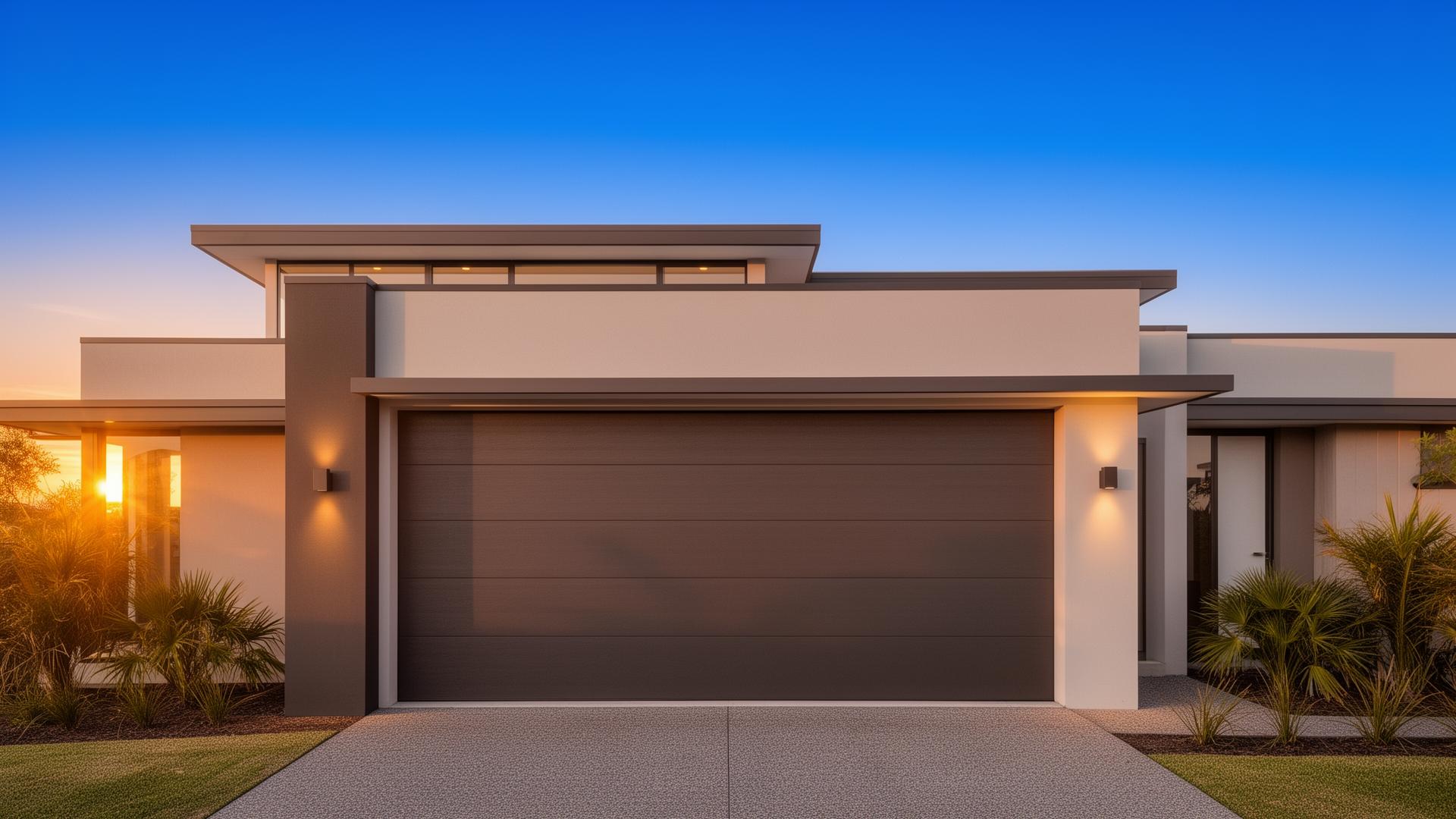 Modern contemporary garage door
